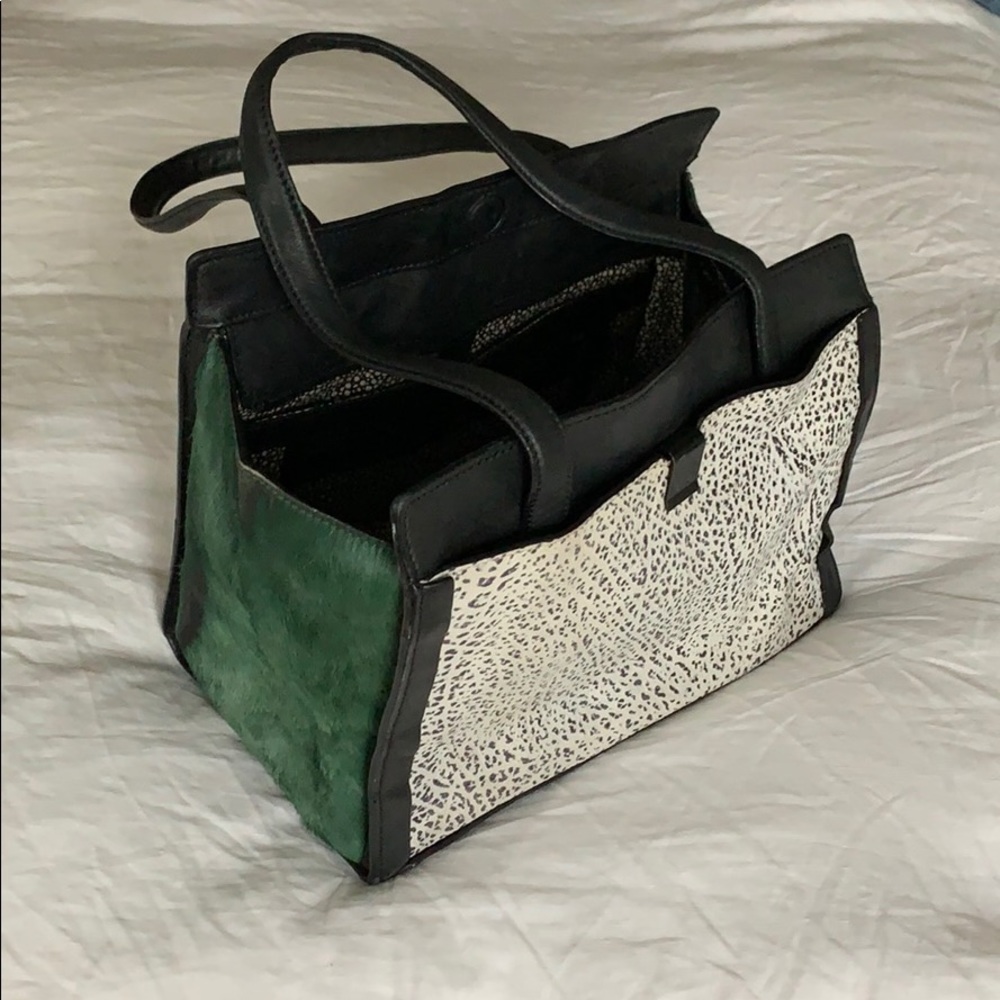 Loeffler Randall Walker Leather & Calfhair Tote